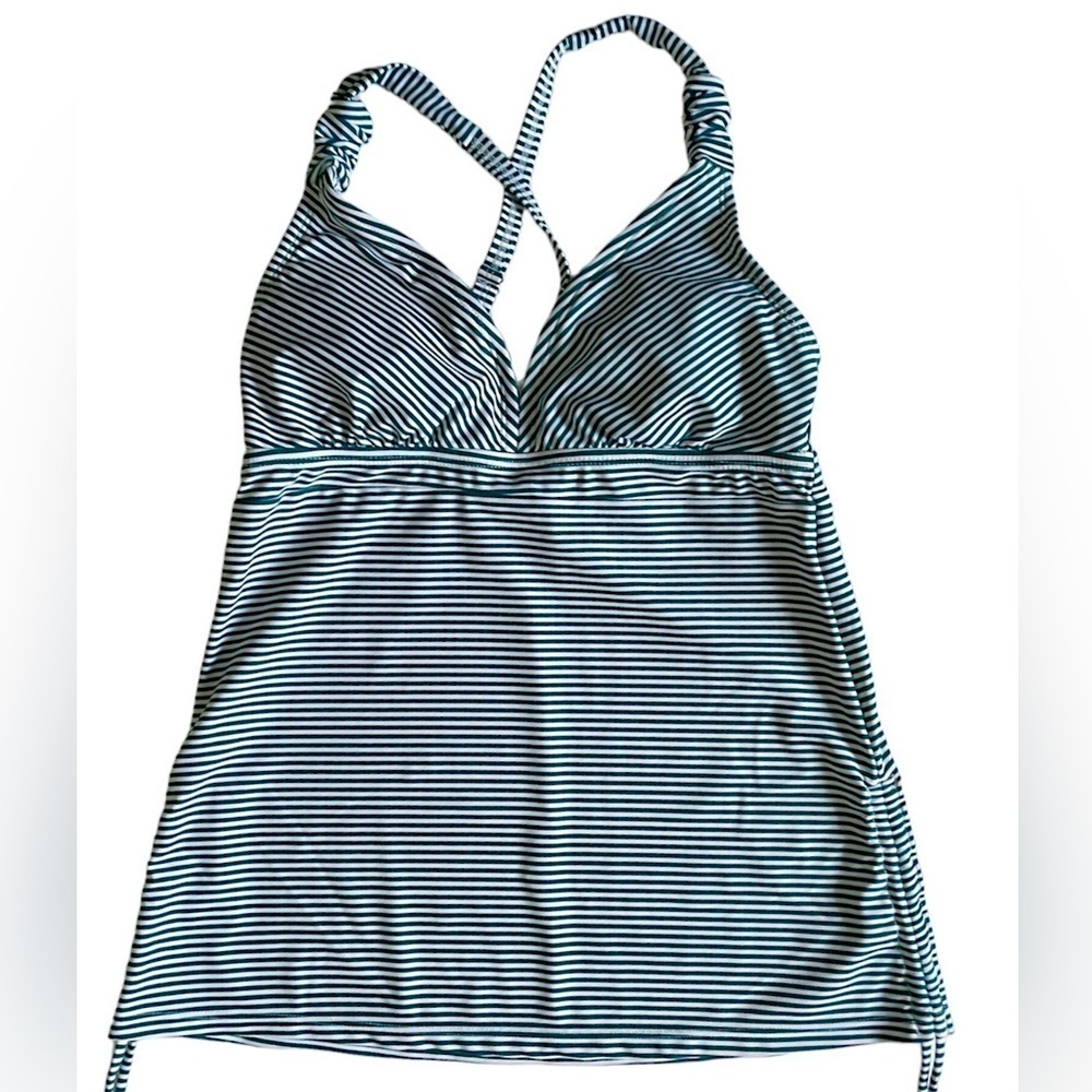 dip striped swim tankini size S